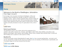 Tablet Screenshot of deddington.org.uk